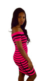 Aiko Striped Bodycon Dress