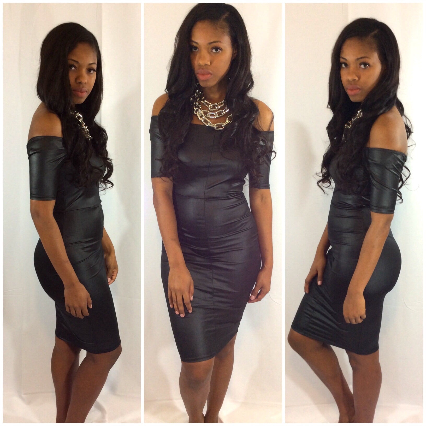 Moto-Moto Black Faux Leather Off Shoulder Dress HighHeels and Lipstick Boutique Moto-Moto Black Faux Leather Off Shoulder Dress HighHeels and Lipstick Boutique